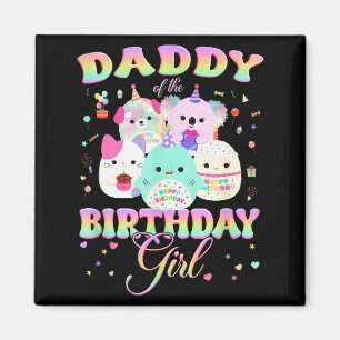 Geburtstags-Familien-Quetsch-Trupp Daddy des Gebur Magnet