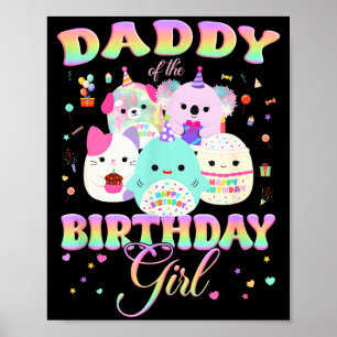 Geburtstags-Familien-Quetschtrupp Daddy des Geburt Poster