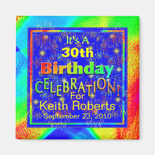 Geburtstags-Feier-Magneten Magnet