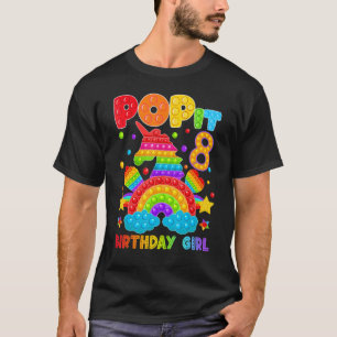 Geburtstags-Fidget Toy Pop Es Geburtstagskind 8 Ja T-Shirt