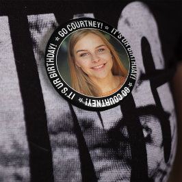 Geburtstags-Foto macht Ihre eigene Personalisierte Button