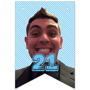 Geburtstags-Foto und Alter Wimpelkette