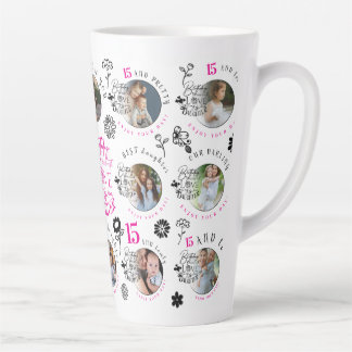 Geburtstags-Fotocollage für Töchter Milchtasse