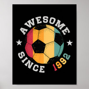 Geburtstags-Fußballspieler 33 Jahre alt Großartig Poster