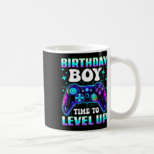 Geburtstags-Gamer-Junge-Controller Zeit zum Levela Kaffeetasse