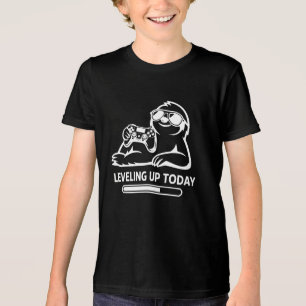 Geburtstags-Gaming-Faultier Levelt Heute Auf Tri-Blend Shirt