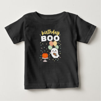 Geburtstags-Geister-T-Shirt Halloween BOO Baby T-shirt