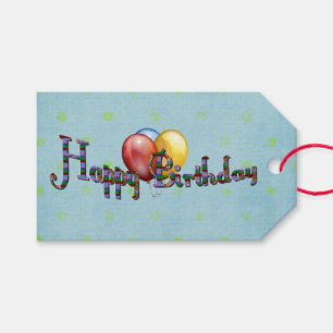Geburtstags-Gemisch Geschenkanhänger