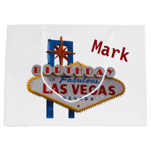 Geburtstags-Geschenk-Tasche Las Vegas Große Geschenktüte