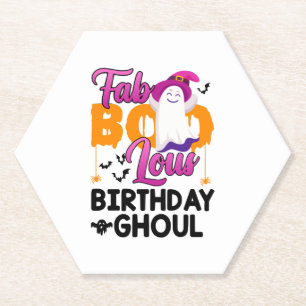 Geburtstags-Gespenst Halloween Mädchen Damen Fab B Untersetzer