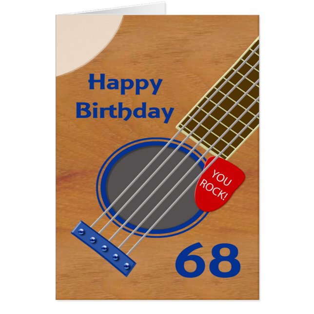Geburtstags-Gitarre-Player Geburtstag (Vorne)