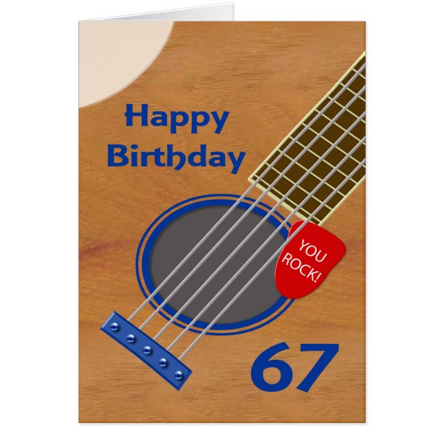 Geburtstags-Gitarre-Player Geburtstag (Vorne)