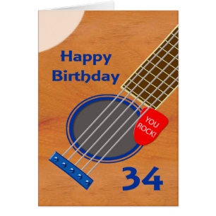 Geburtstags-Gitarrenspieler Geburtstag