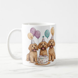 Geburtstags Goldendoodle Hunde Geburtstagstorte Kaffeetasse