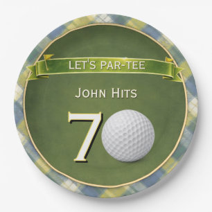 Geburtstags-Golf / Golf-Thema / Golfer-Thema Pappteller