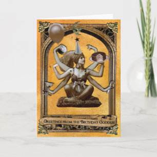 Geburtstags-Göttin Karte