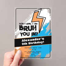 Geburtstags-Graffiti Orange Blau Cool für Bruh Boy