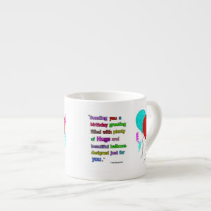 Geburtstags-Gruß-Zitatespresso-Tasse Espressotasse