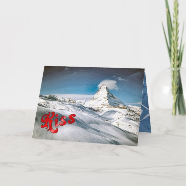 Geburtstags-Grüße - Matterhorn Karte (Vorderseite)