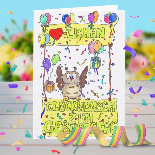 GEBURTSTAGS Grußkarte von Nicole Janes Karte (Von Creator hochgeladen)