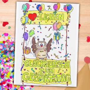 GEBURTSTAGS Grußkarte von Nicole Janes Postkarte