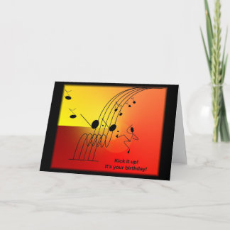 Geburtstags-Grußkarten der Musik themenorientierte Karte