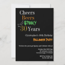 Geburtstags Halloween Bierchen Spooky Party