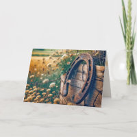 Geburtstags-Hufeisen und Wildblumen