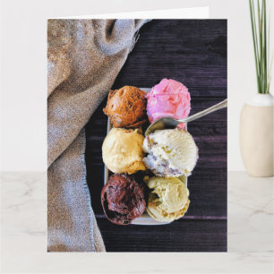 GEBURTSTAGS ICREAM LOVER GREETING CARD KARTE