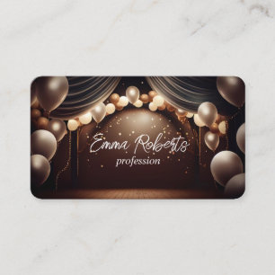 Geburtstags-Jubiläums-Geschenk Weiße Rosa Goldene Visitenkarte