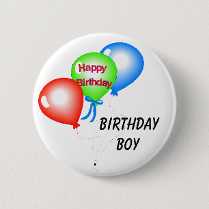 Geburtstags-Jungen-Knopf Button