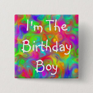 Geburtstags-Jungen-Party-Knopf Button