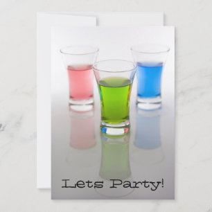 Geburtstags- / Junggesellenabschiedseinladung Einladung