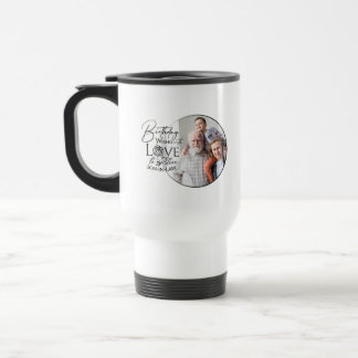 Geburtstags-Kalligrafie-Foto-Design für Schwiegers Reisebecher