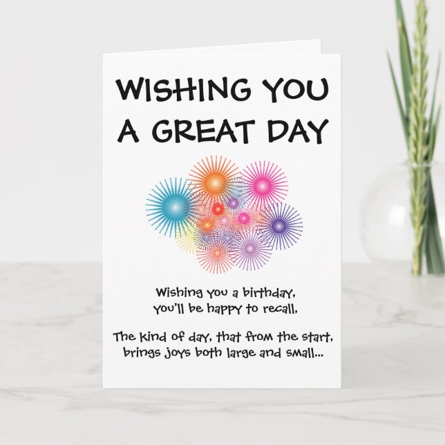 GEBURTSTAGS-KARTE KARTE (Vorderseite)