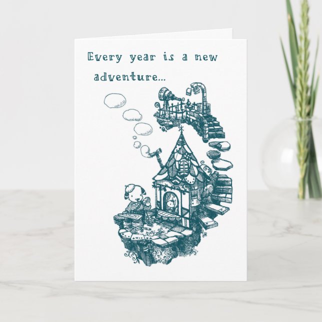 Geburtstags-Karte - Mittagessen-Zeit Karte (Vorderseite)