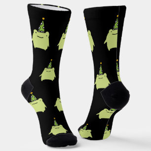 Geburtstags-Kawaii-Grüner Frosch - Süßes Party-Mus Socken