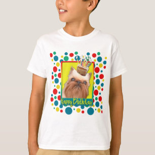 Geburtstags-kleiner Kuchen - Brüssel Griffon T-Shirt
