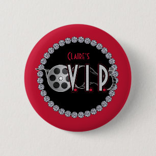 Geburtstags-Knopf Hollywood VIP Button