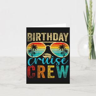 Geburtstags-Kreuzfahrt-Crew Kreuzfahrt Geburtstag  Karte