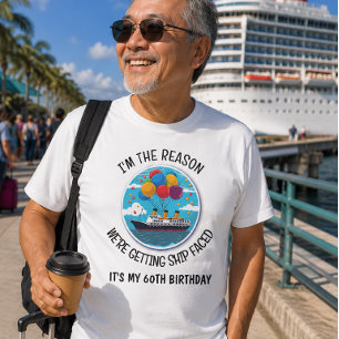 Geburtstags-Kreuzfahrt Lustige Gruppe Personalisie T-Shirt