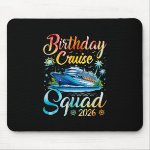 Geburtstags-Kreuzfahrt-Truppe 2026 Kreuzfahrt Gebu Mousepad