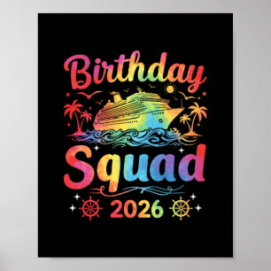 Geburtstags-Kreuzfahrt-Truppe 2026 Kreuzfahrt Gebu Poster