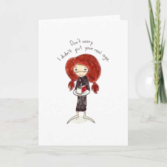 Geburtstags-Kuchen Card* Karte (Vorderseite)