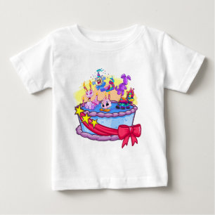 Geburtstags-Kuchen-Gruppen-Schuss Baby T-shirt