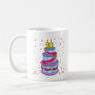 Geburtstags-Kuchen Kaffeetasse