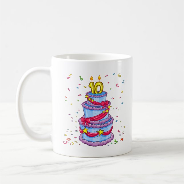 Geburtstags-Kuchen Kaffeetasse (Links)