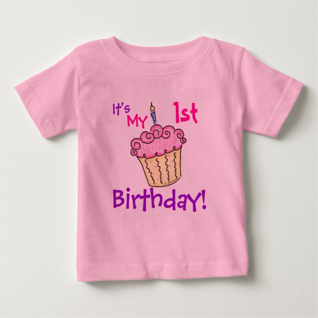 Geburtstags-Kuchen-Shirt Baby T-shirt (Vorderseite)