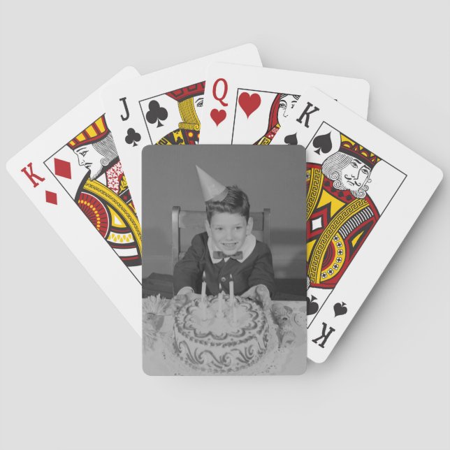 Geburtstags-Kuchen Spielkarten (Rückseite)