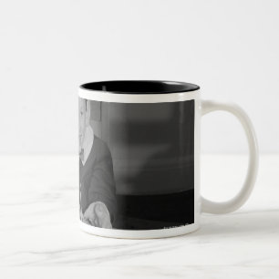 Geburtstags-Kuchen Zweifarbige Tasse